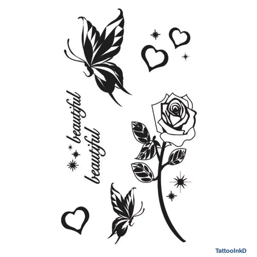 Butterfly & Rose