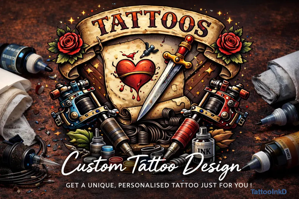 Custom Tattoo Design Personalised Artwork Created Just For You